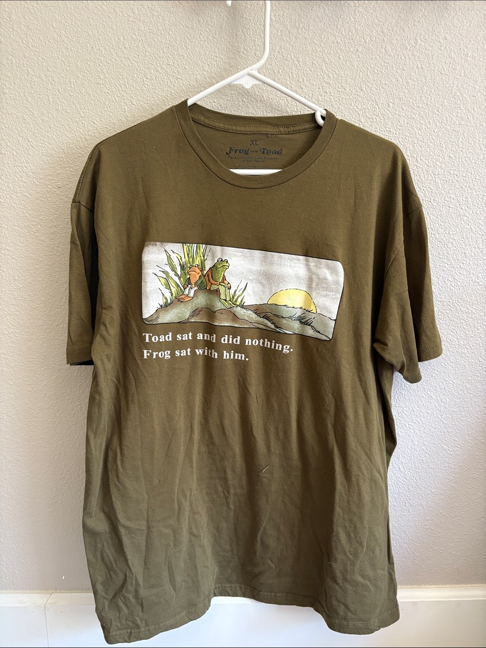 Frog and Toad Olive Green Graphic Short Sleeve Tee
